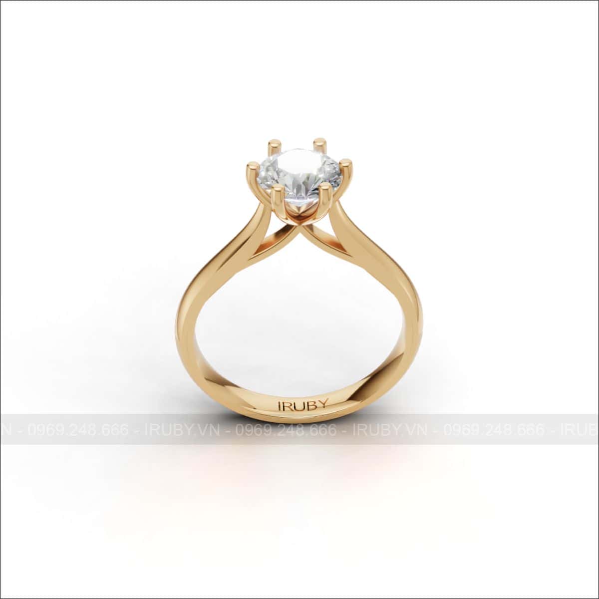Nhẫn nữ Solitaire 6.3ly – IRNUKC 123
