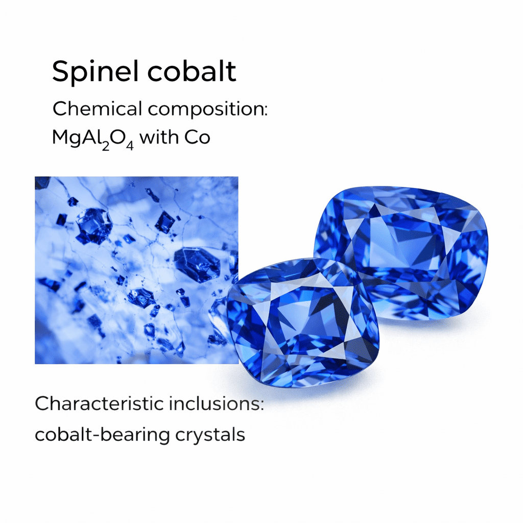 Spinel Việt Nam chứa các bao thể đặc trưng, khác biệt với Spinel của Tazania
