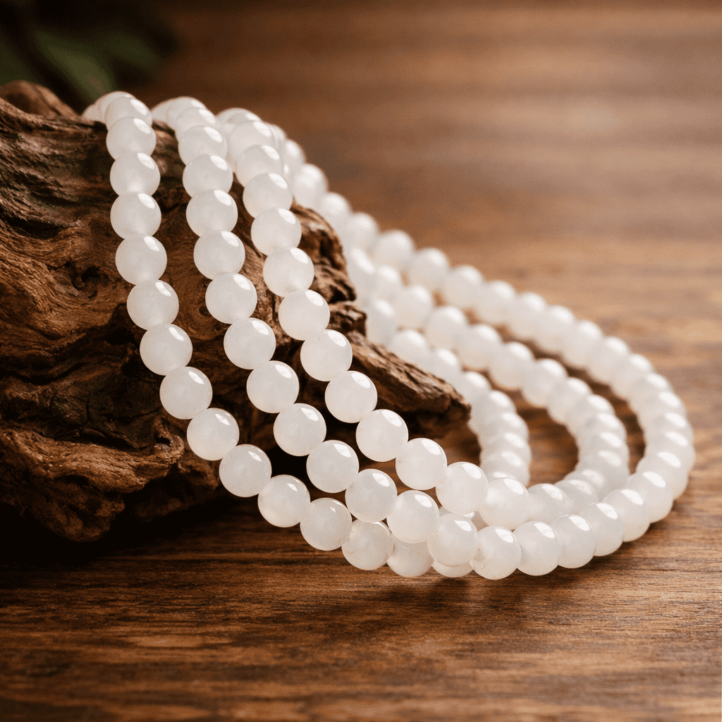  Bạch ngọc là kết tinh từ ánh sáng mặt trời và mặt trăng, mang năng lượng của âm và dương.