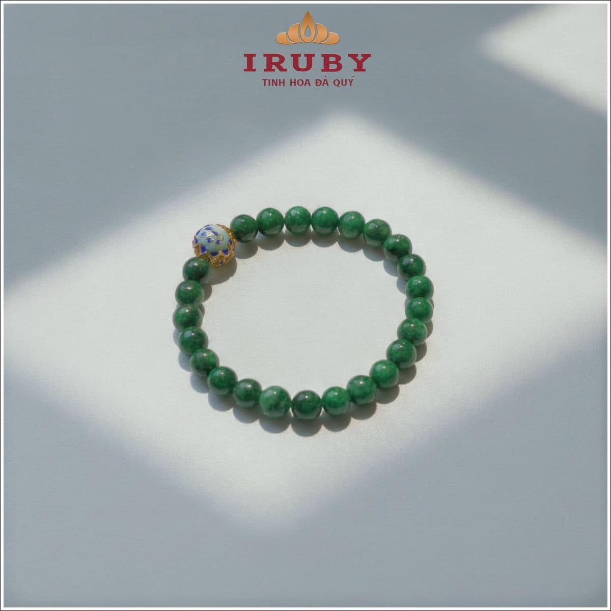 Vòng tay Ngọc Cẩm Thạch hạt 6,5mm - IRNJ 25012665