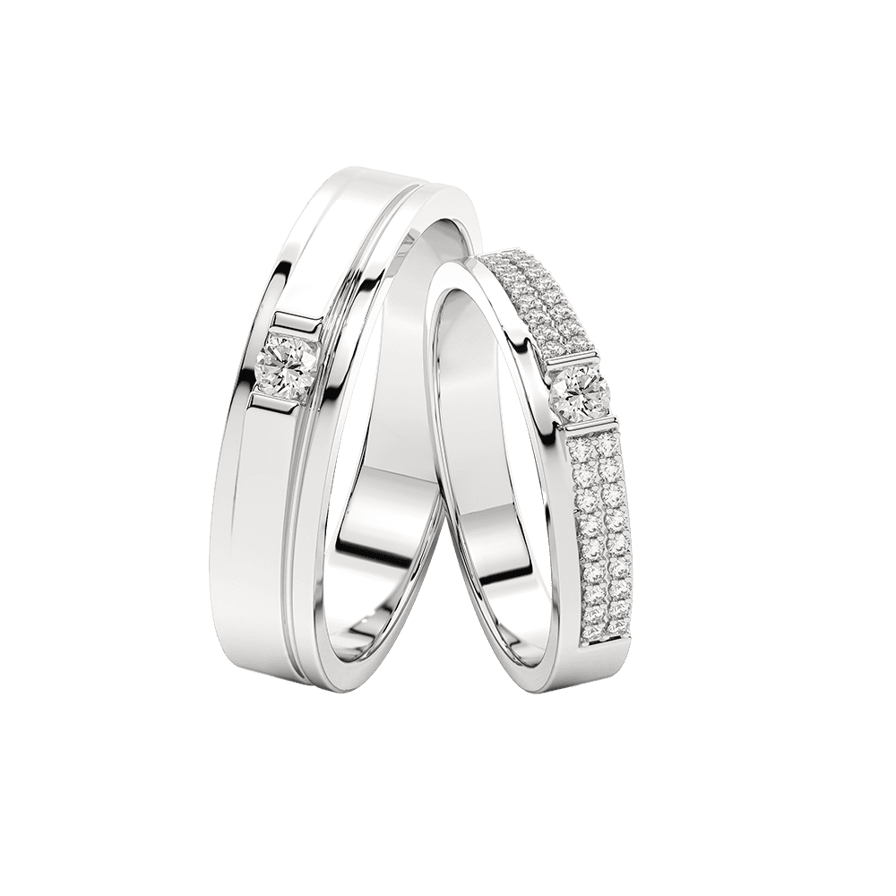 Nhẫn cưới phong cách hiện đại – IRNC025
