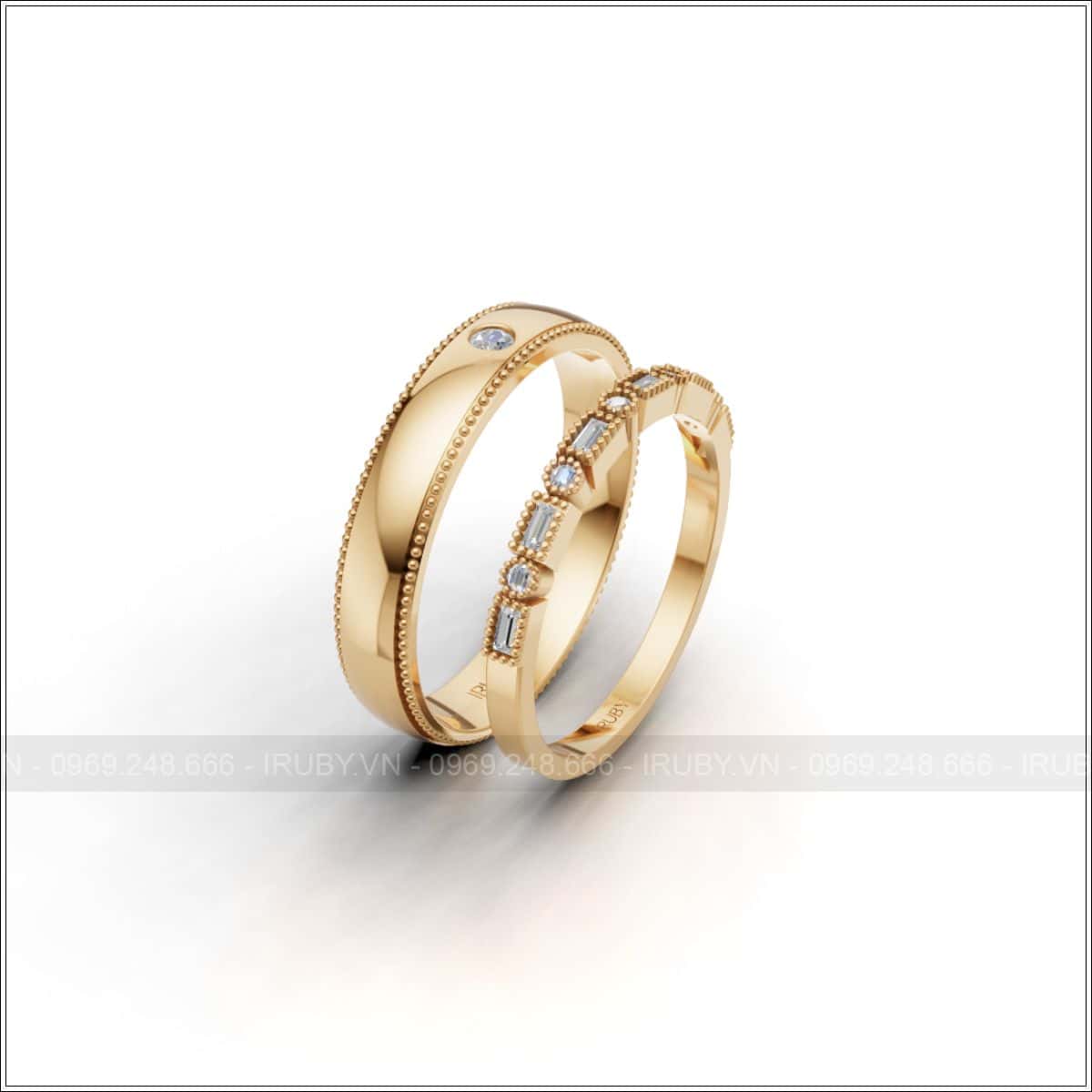Cặp nhẫn cưới tinh tế và sang trọng – IRNC028
