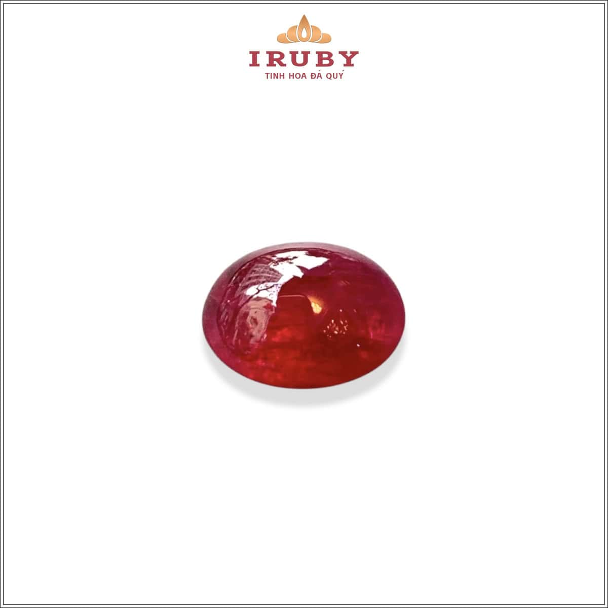 Đá Ruby cabochon huyết kính 6,74ct – Natural Blood red Ruby – IRRC83 26238674