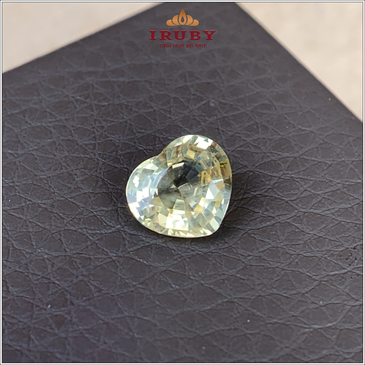 Đá Sapphire vàng trái tim tự nhiên 100% 1,86ct - IRYS16 2628186 Đá Sapphire vàng trái tim tự nhiên 100% 1,86ct - IRYS16 2628186