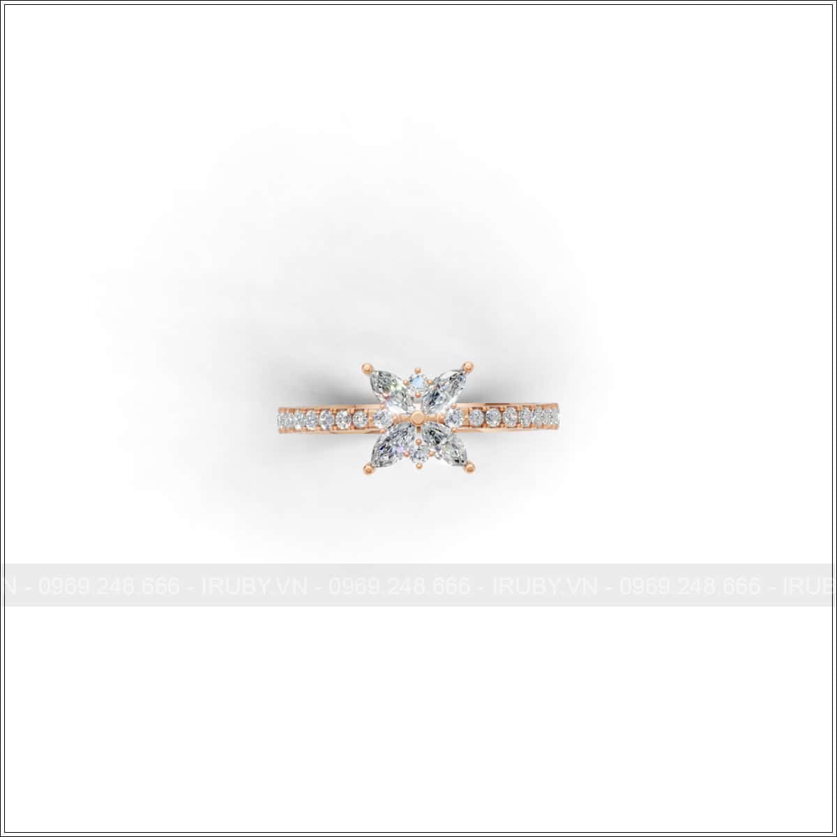 Nhẫn KC nữ thiết kế hoa hiện đại – IRNUKC 126