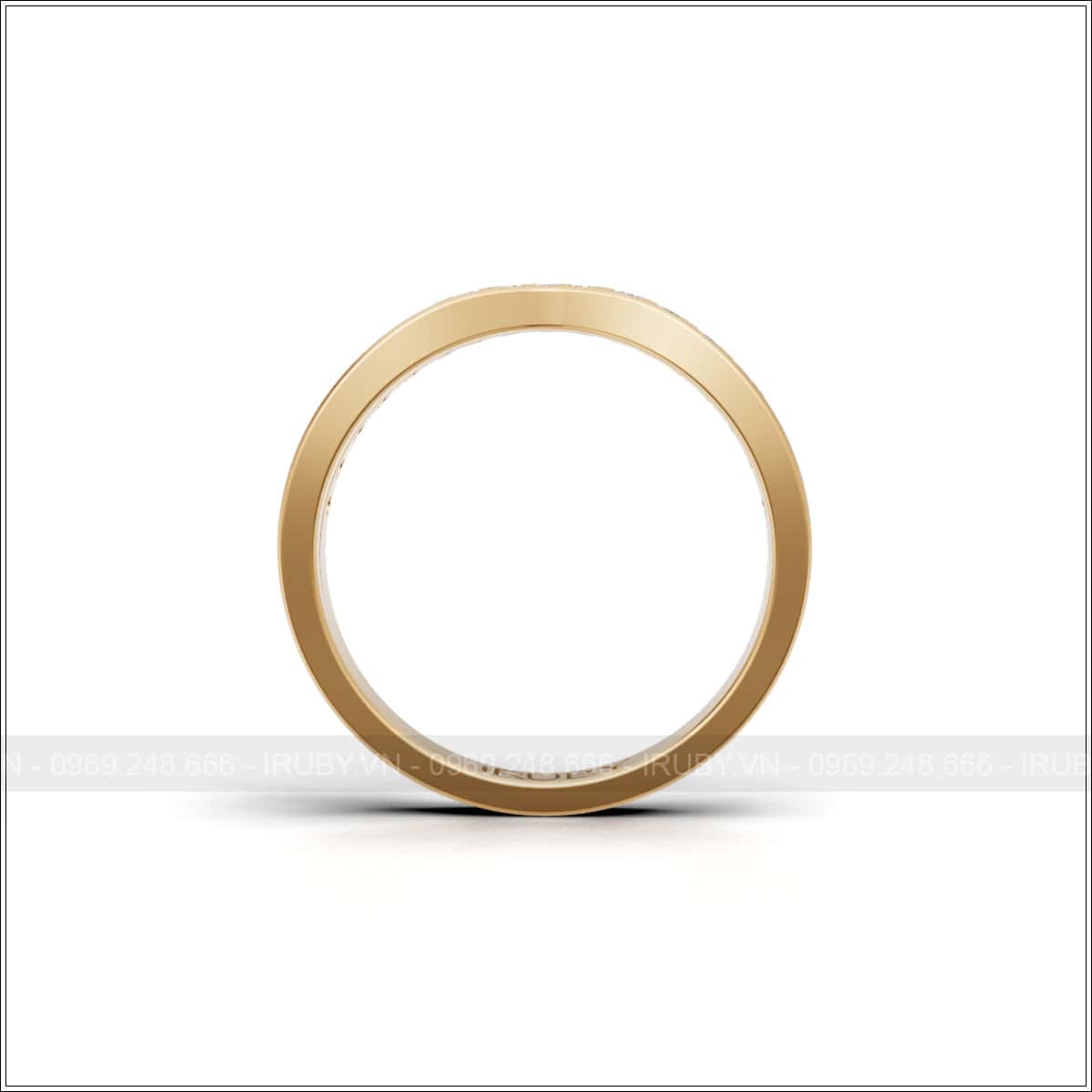 Nhẫn nữ IRUBY Signature dáng V thanh lịch – IRNUKC091