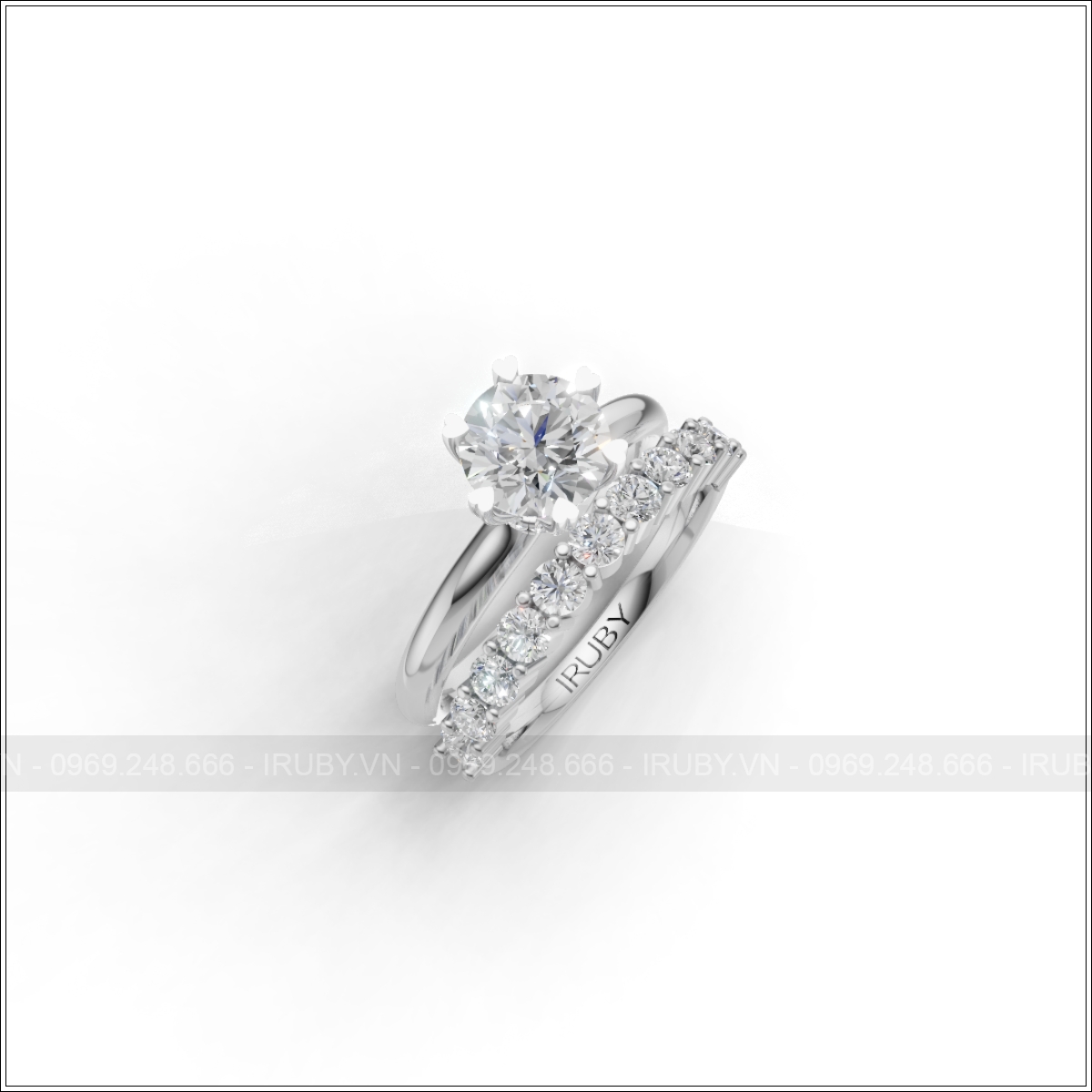 Nhẫn nữ KC 6ly thiết kế kép sang trọng – IRNUKC094
