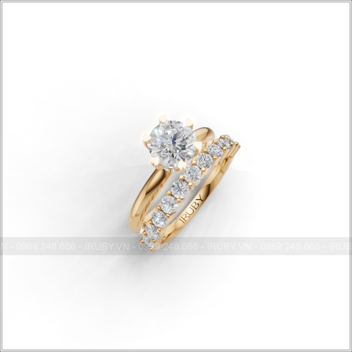 Nhẫn nữ KC 6ly thiết kế kép sang trọng – IRNUKC094
