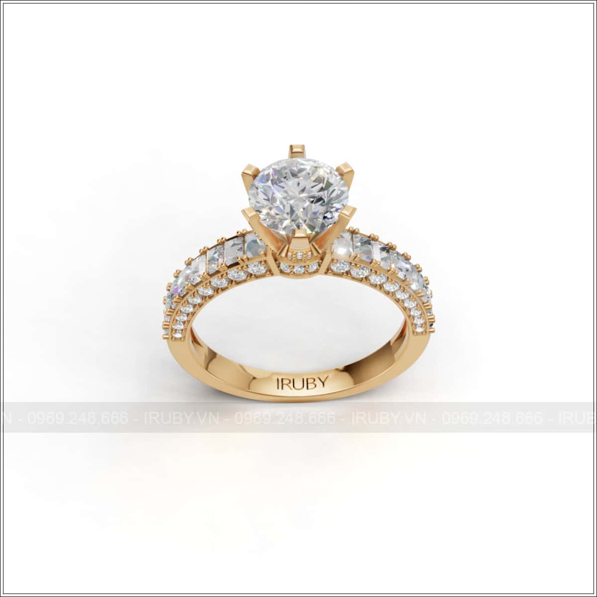 Nhẫn nữ KC đai tấm Luxury – IRNUKC 144