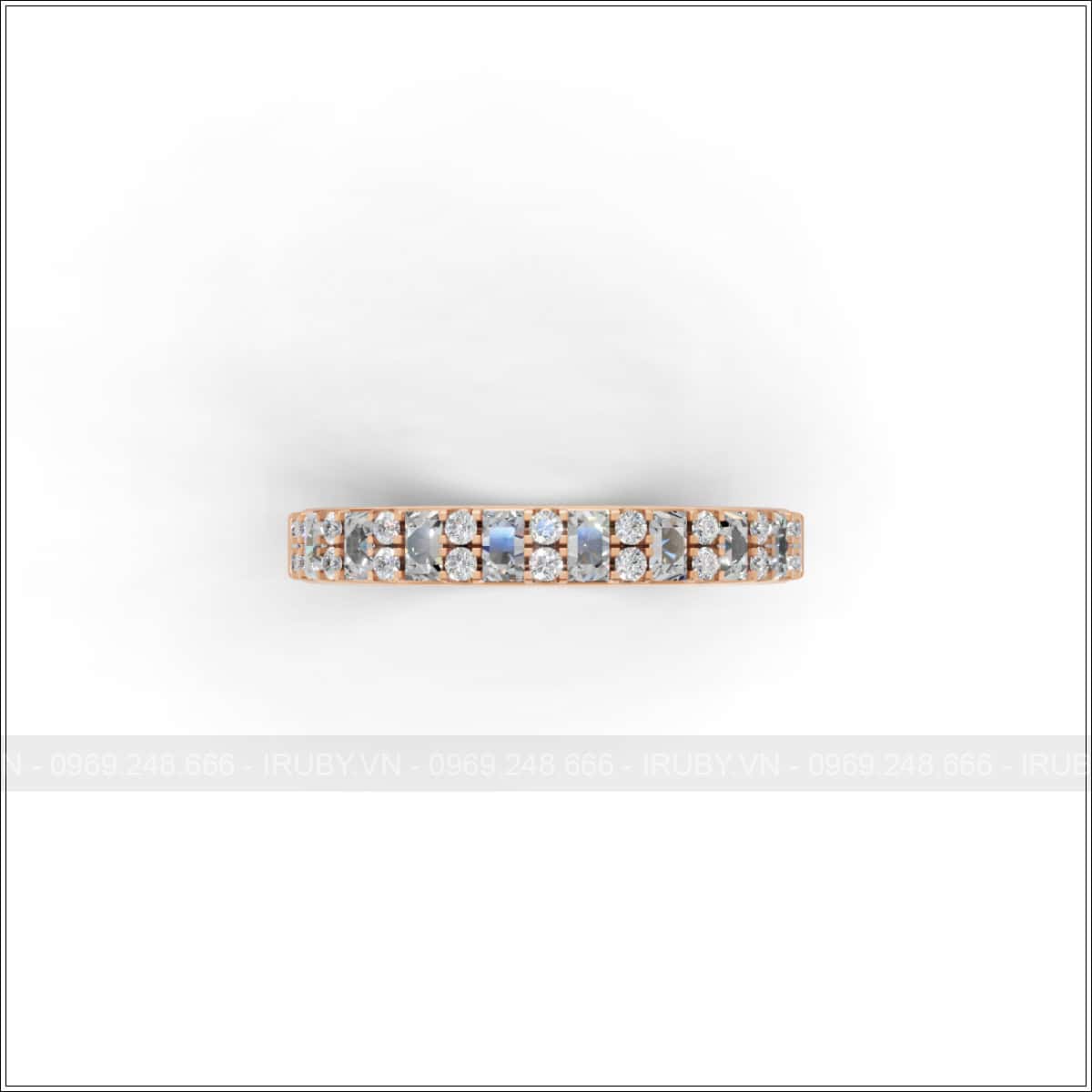 Nhẫn nữ KC Eternity kết hợp Baguette & tấm tròn – IRNUKC 143