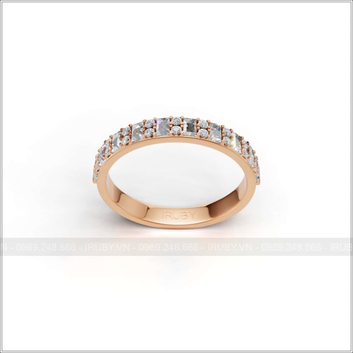 Nhẫn nữ KC Eternity kết hợp Baguette & tấm tròn – IRNUKC 143