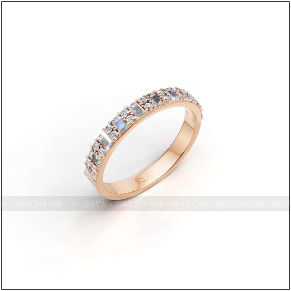 Nhẫn nữ KC Eternity kết hợp Baguette & tấm tròn – IRNUKC 143