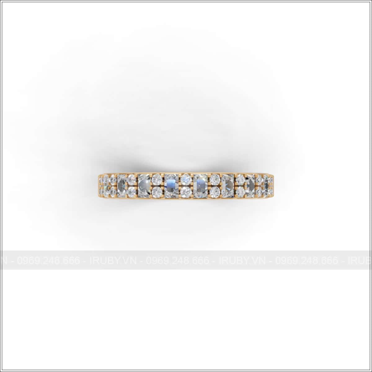 Nhẫn nữ KC Eternity kết hợp Baguette & tấm tròn – IRNUKC 143