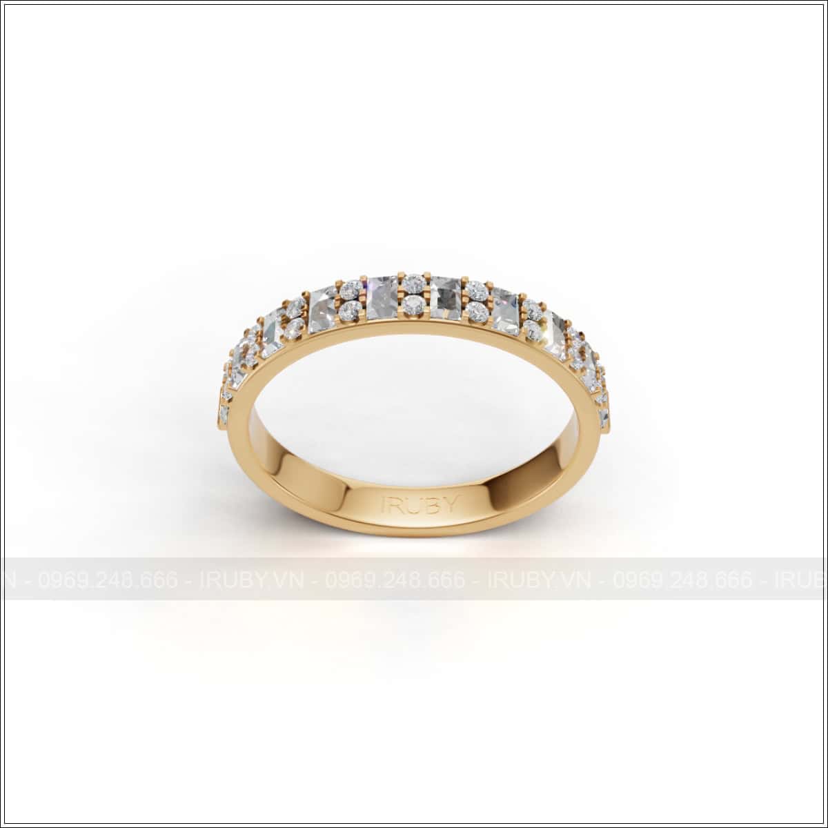 Nhẫn nữ KC Eternity kết hợp Baguette & tấm tròn – IRNUKC 143