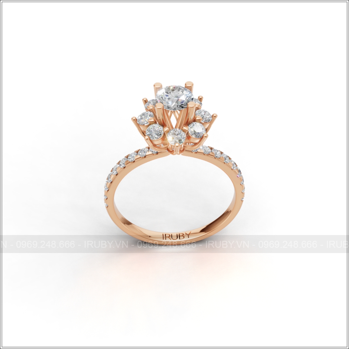 Nhẫn nữ KC Halo cao cấp – IRNUKC 134