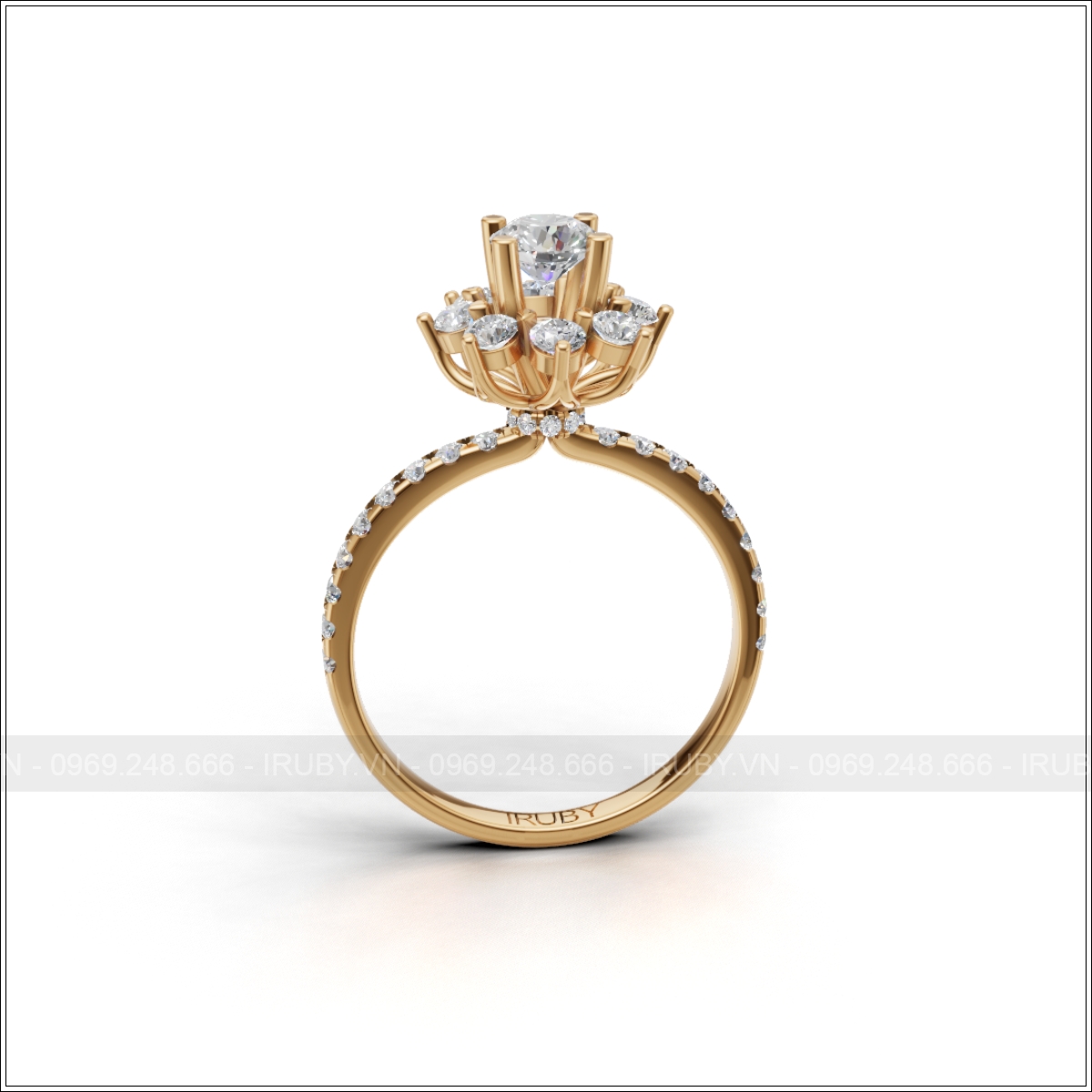 Nhẫn nữ KC Halo cao cấp – IRNUKC 134