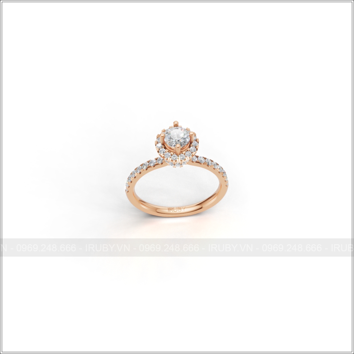 Nhẫn nữ KC Halo thanh lịch – IRNUKC124
