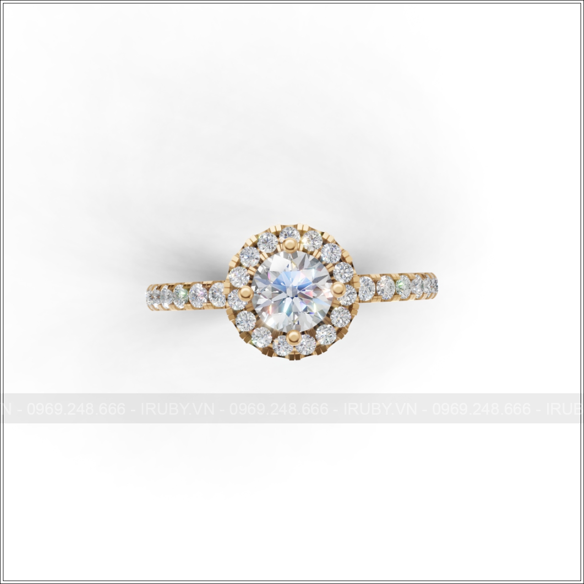 Nhẫn nữ KC Halo thanh lịch – IRNUKC124