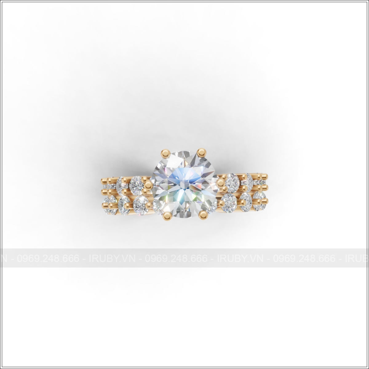 Nhẫn Nữ KC IRUBY Cao Cấp – IRNUKC 137