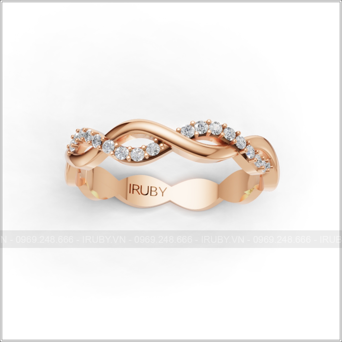 Nhẫn nữ KC thiết kế vô cực thanh lịch – IRNUKC 130