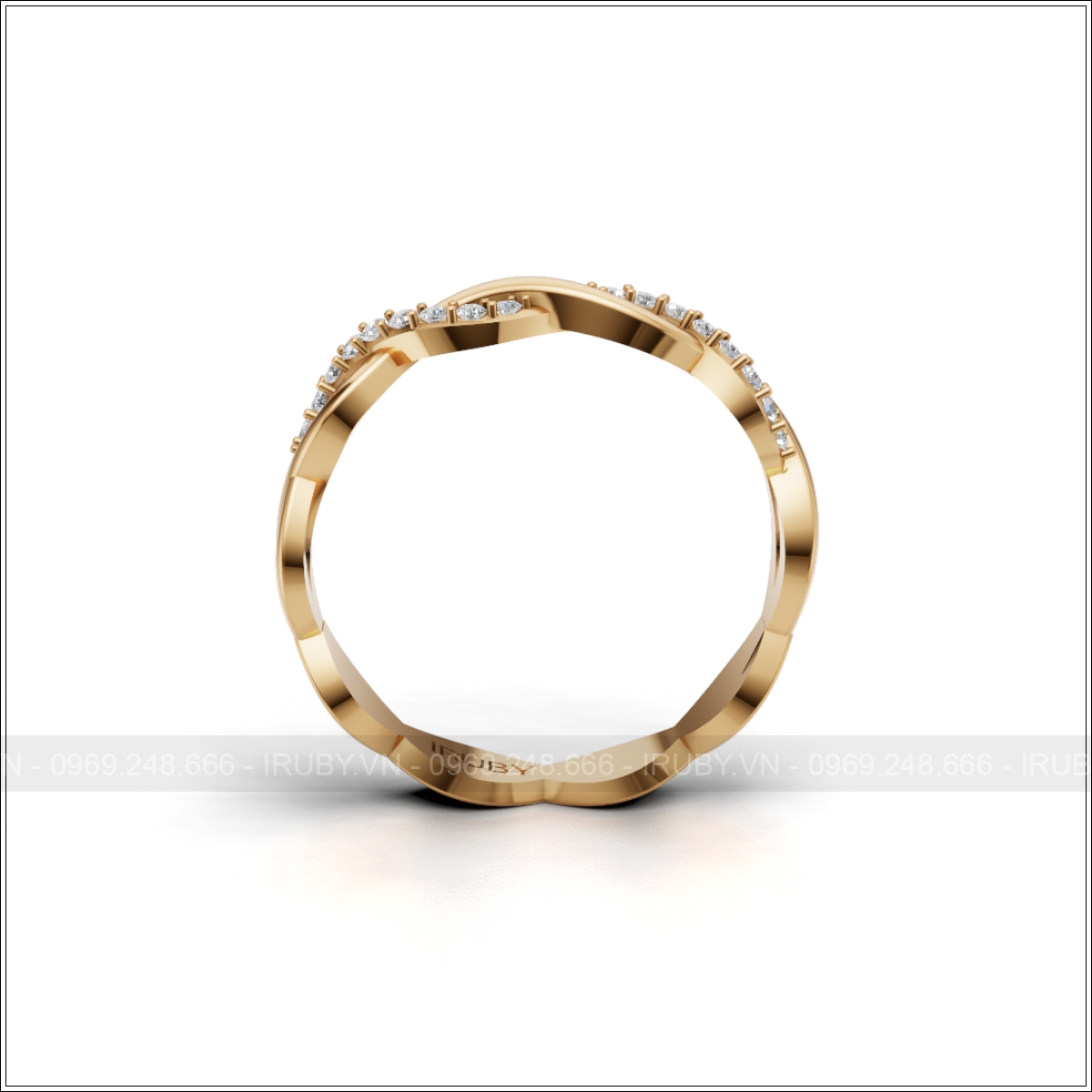 Nhẫn nữ KC thiết kế vô cực thanh lịch – IRNUKC 130