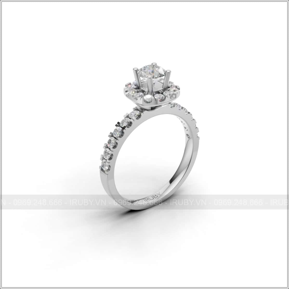 Nhẫn Nữ KC Viên Chủ Round 4.5ly Signature Collection - IRNUKC090