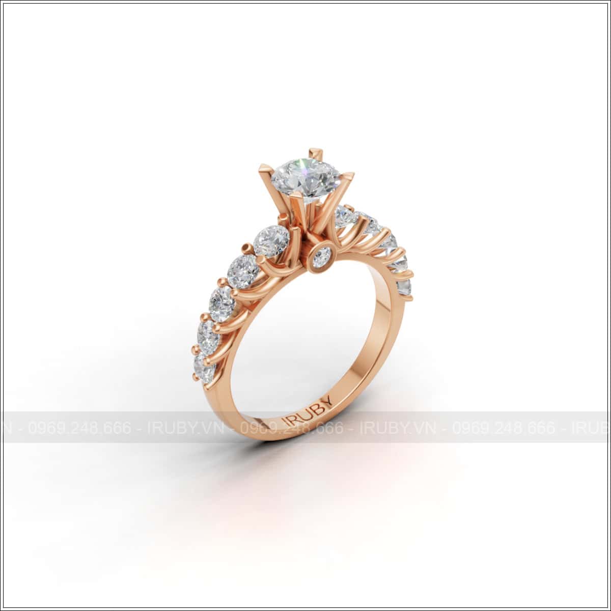 Nhẫn Nữ Solitaire KC Cao Cấp 5.4mm – IRNUKC071