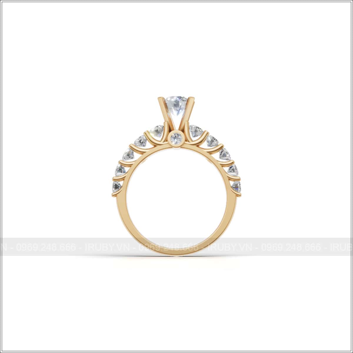 Nhẫn Nữ Solitaire KC Cao Cấp 5.4mm – IRNUKC071