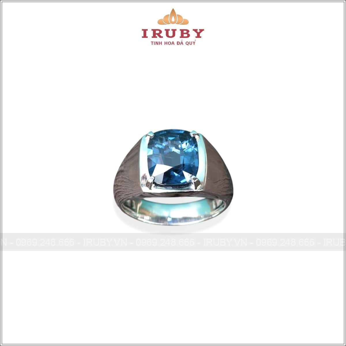 Nhẫn nam Spinel xanh 5,48ct thiết kế tối giản – IRSI140 25860548