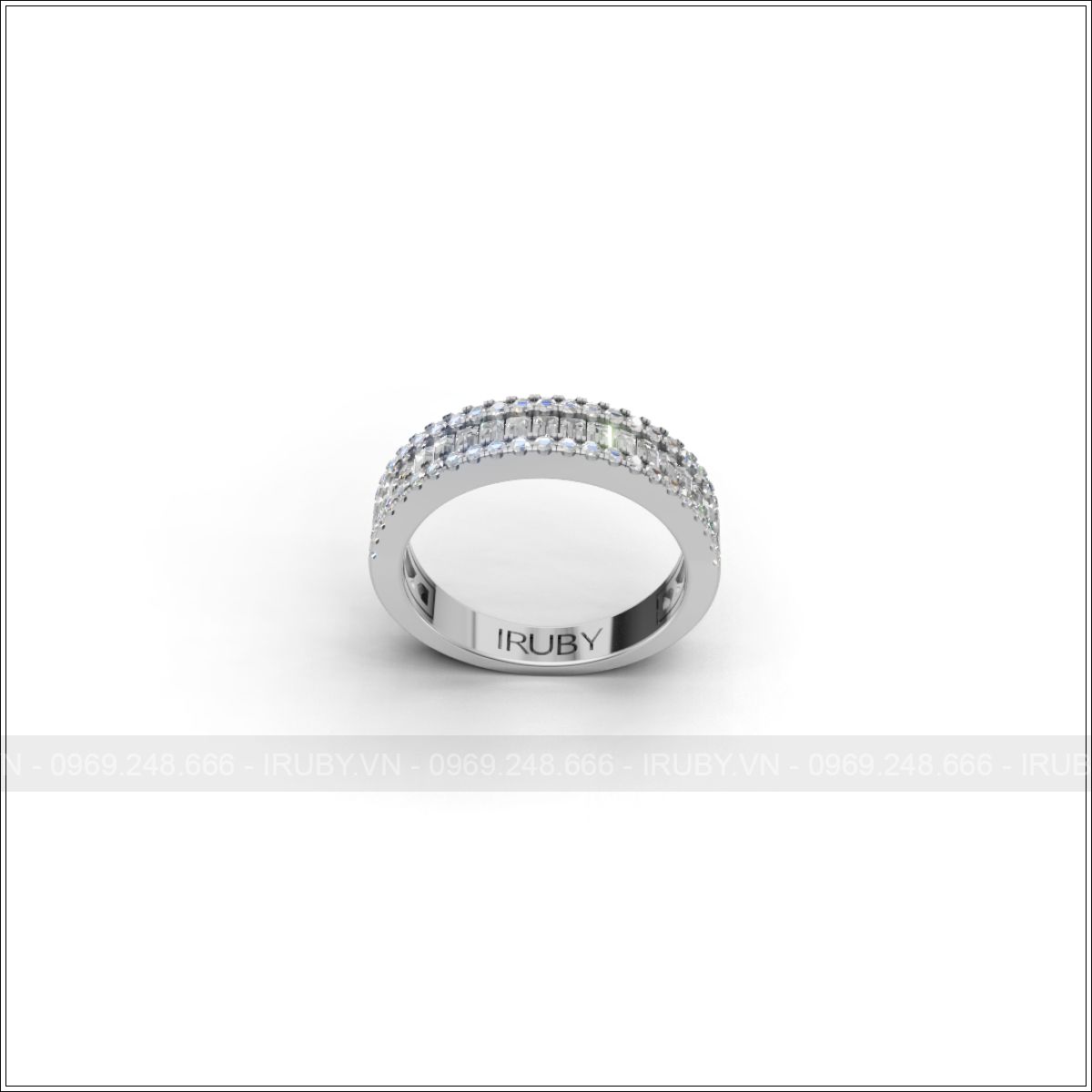 Nhẫn nữ KC Halo Band ánh sáng đa tầng sang trọng – IRNUKC103