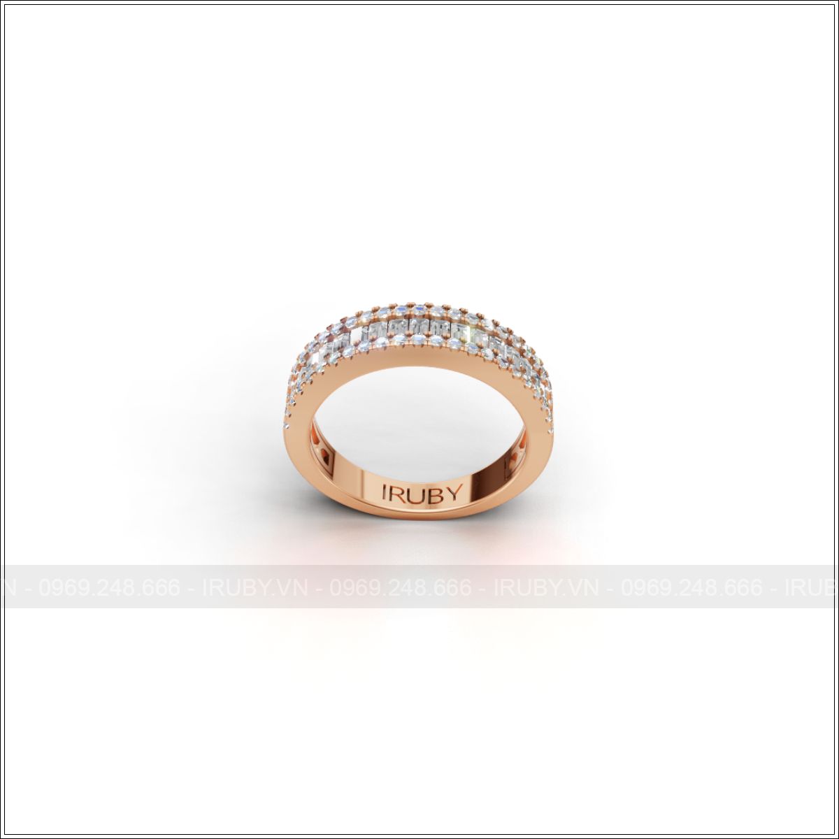 Nhẫn nữ KC Halo Band ánh sáng đa tầng sang trọng – IRNUKC103