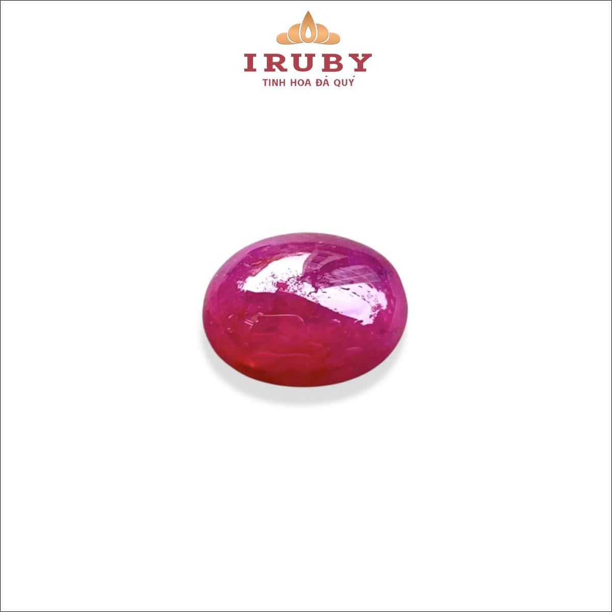 Đá Ruby cabochon đỏ tự nhiên 100% 6,91ct – IRTAM39 26220691