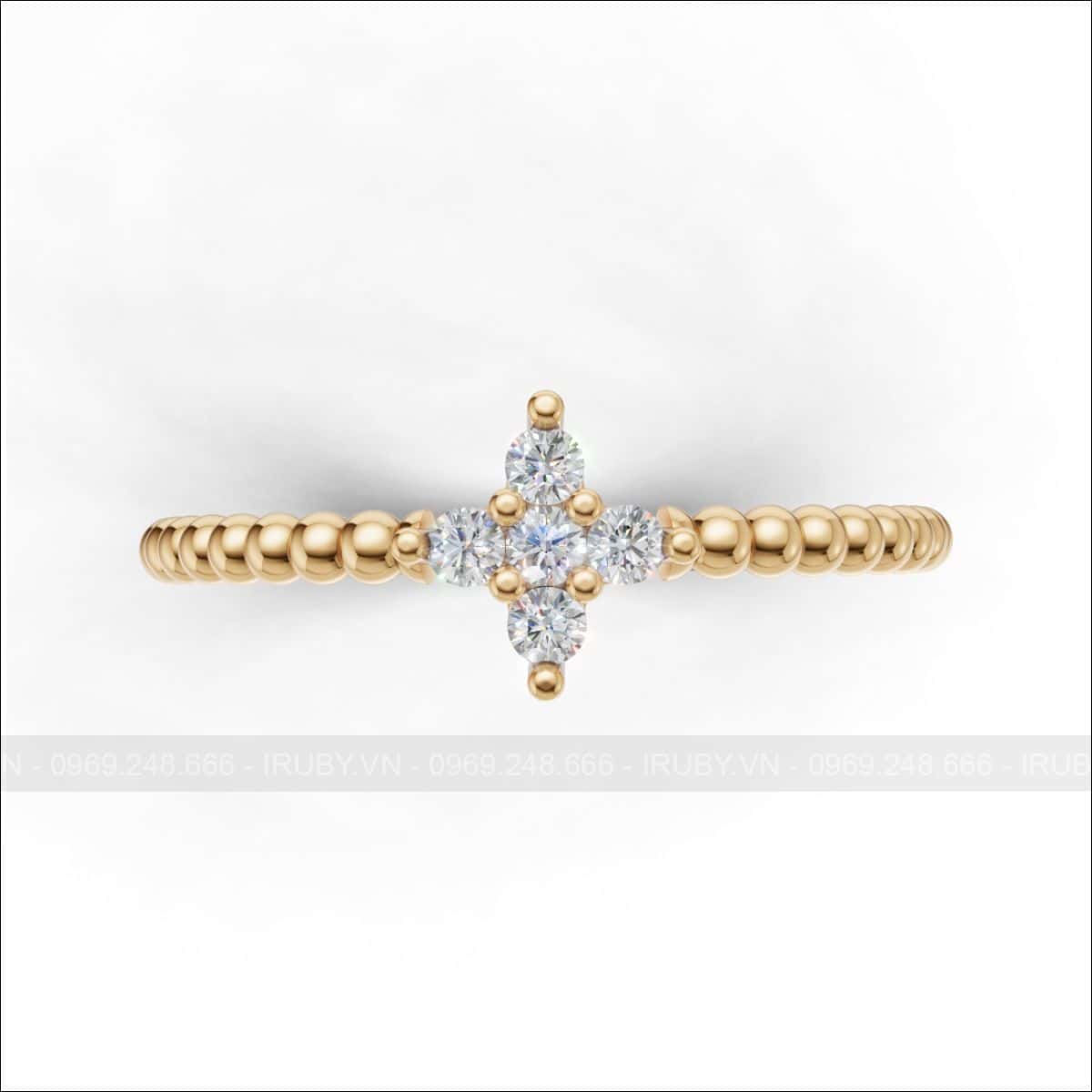 Nhẫn cưới kim cương dấu ấn vĩnh cửu – IRNC053