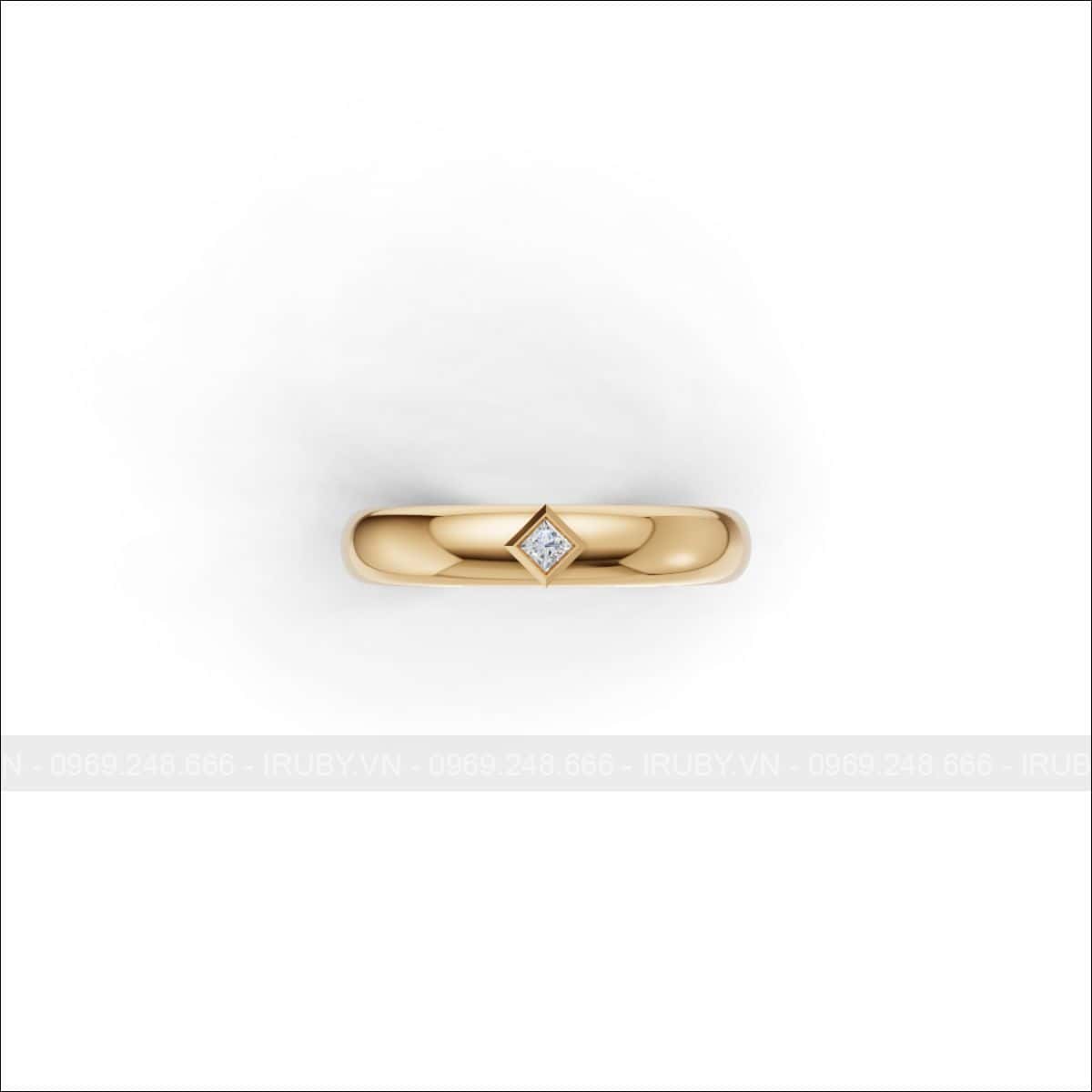 Nhẫn cưới kim cương diamond duo modern – IRNC057