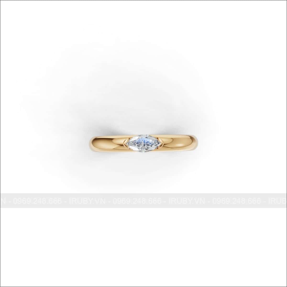 Nhẫn cưới kim cương diamond duo modern – IRNC057