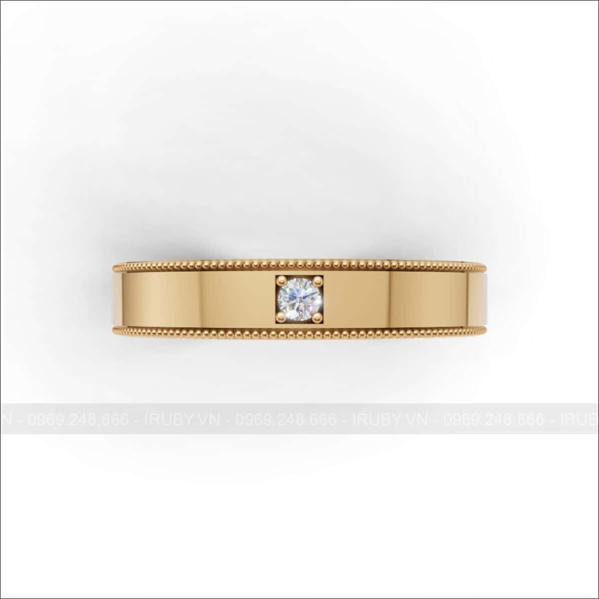 Nhẫn cưới kim cương Floral Vintage – IRNC055