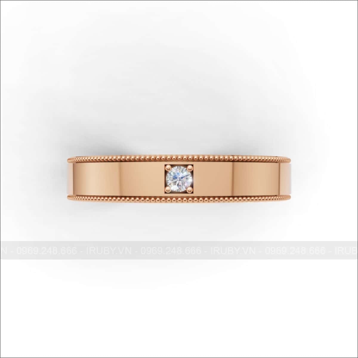 Nhẫn cưới kim cương Floral Vintage – IRNC055