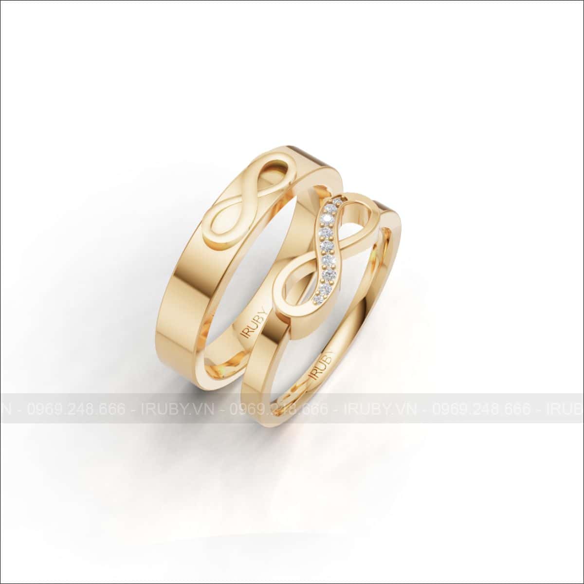 Nhẫn cưới kim cương Infinity Grace – IRNC060