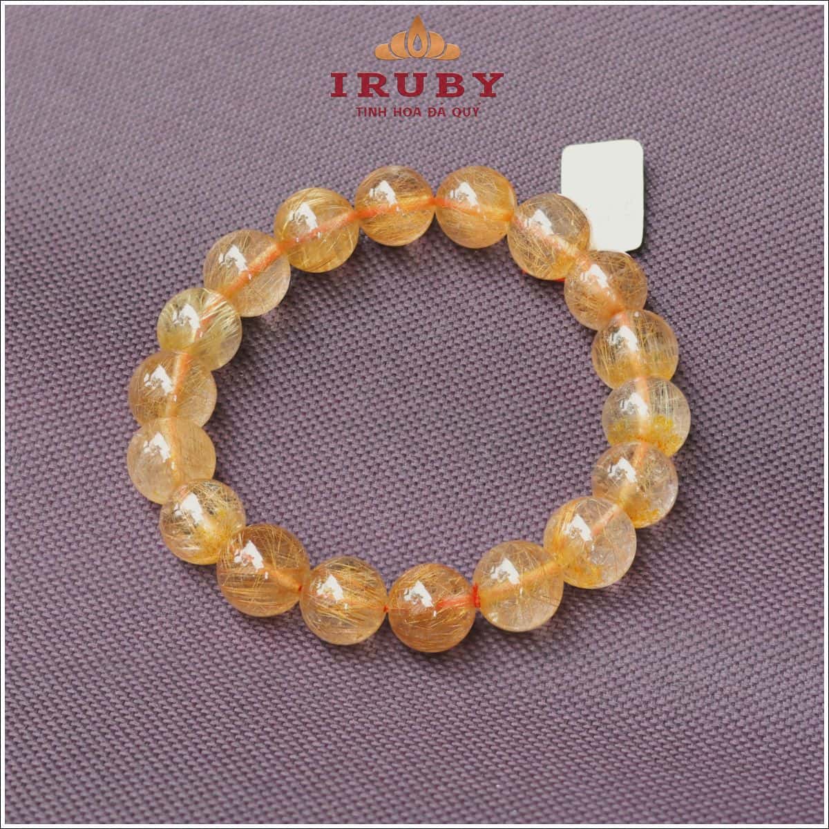 Vòng tay thạch anh tóc vàng 11,5mm – IRPT 26249115