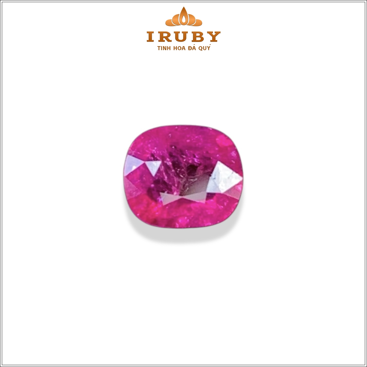 Đá Ruby facet đỏ hồng tự nhiên 100% 1,25ct – IRNO35 26320125