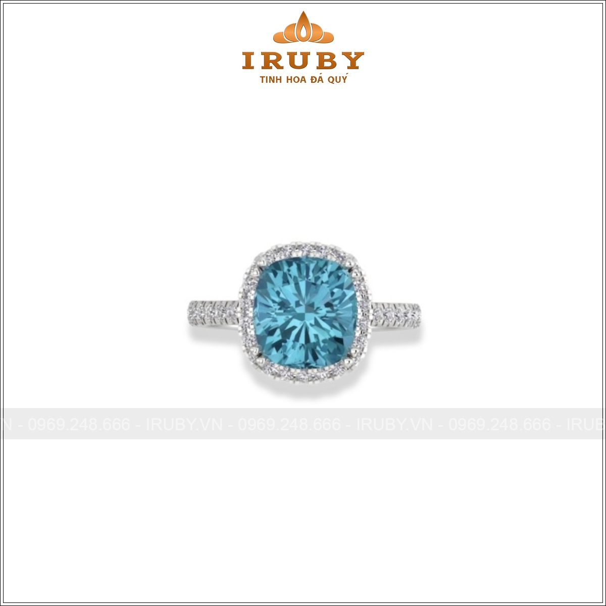 Nhẫn nữ Aquamarine tinh khiết & thanh lịch – IRAQ 2548318