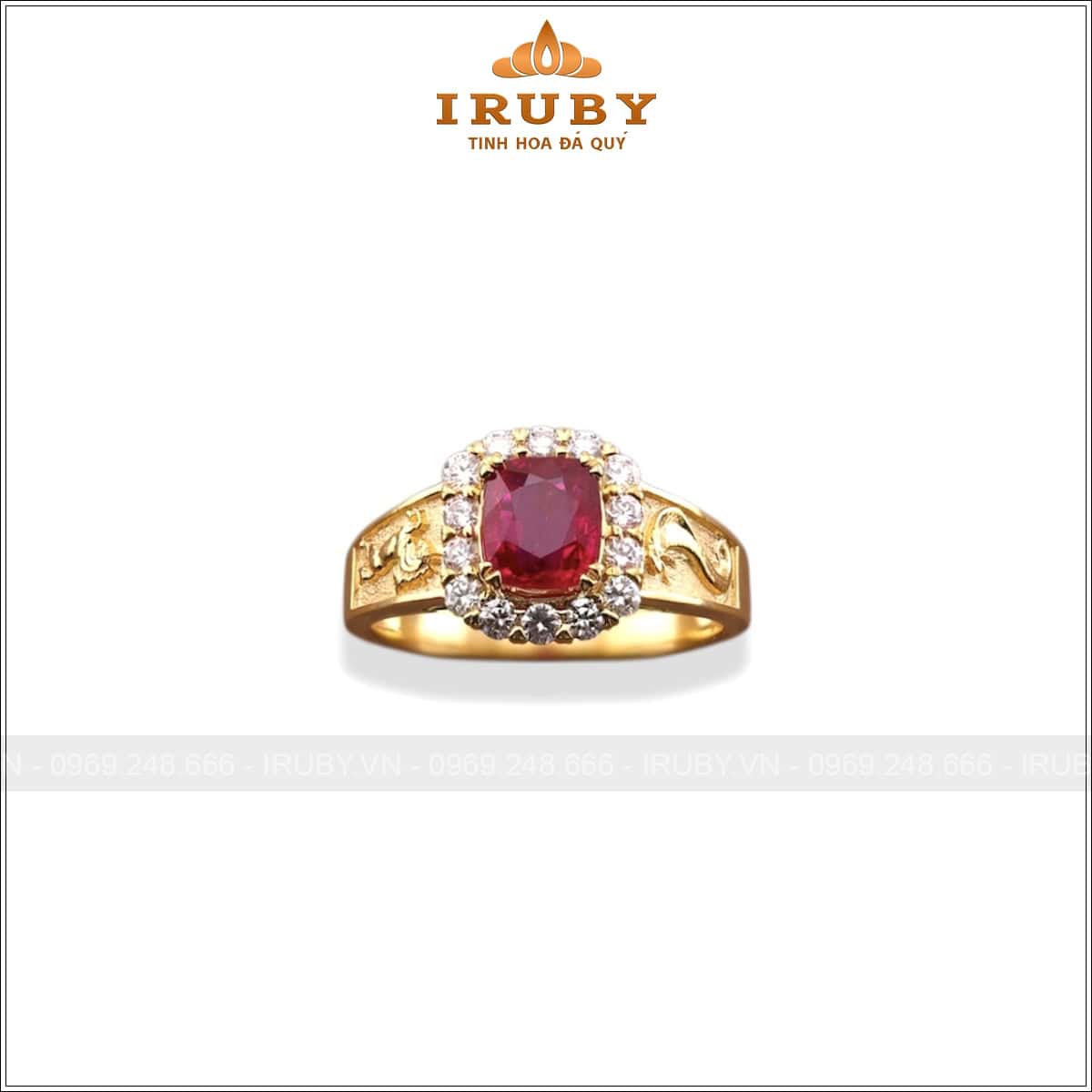 Nhẫn nữ Ruby đỏ huyết 1,25ct Tỵ – Ngọ – IRRF125 25468125