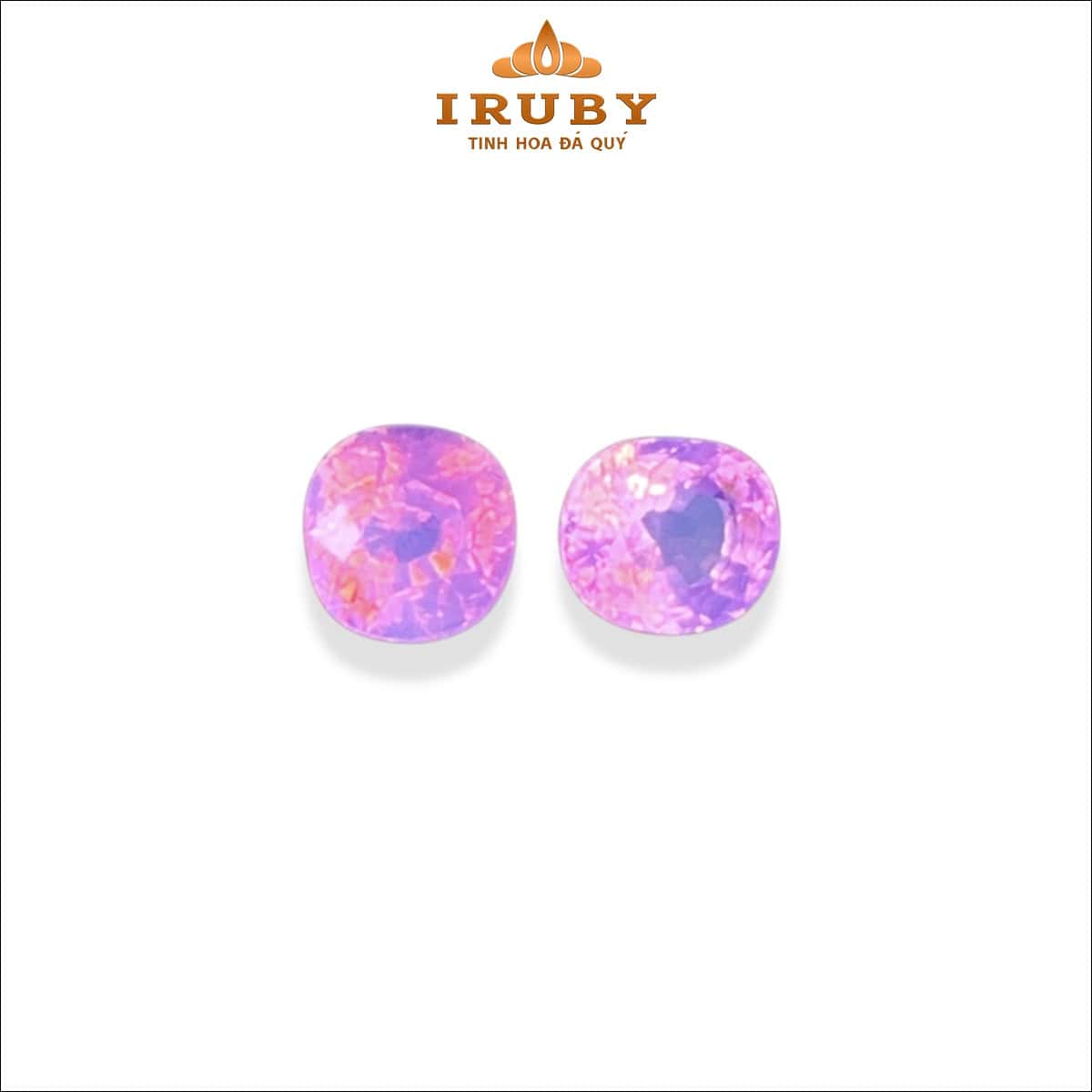 Đôi đá Sapphire hồng 1,02ct – Luc Yen Sapphire – IRPS15 2635102