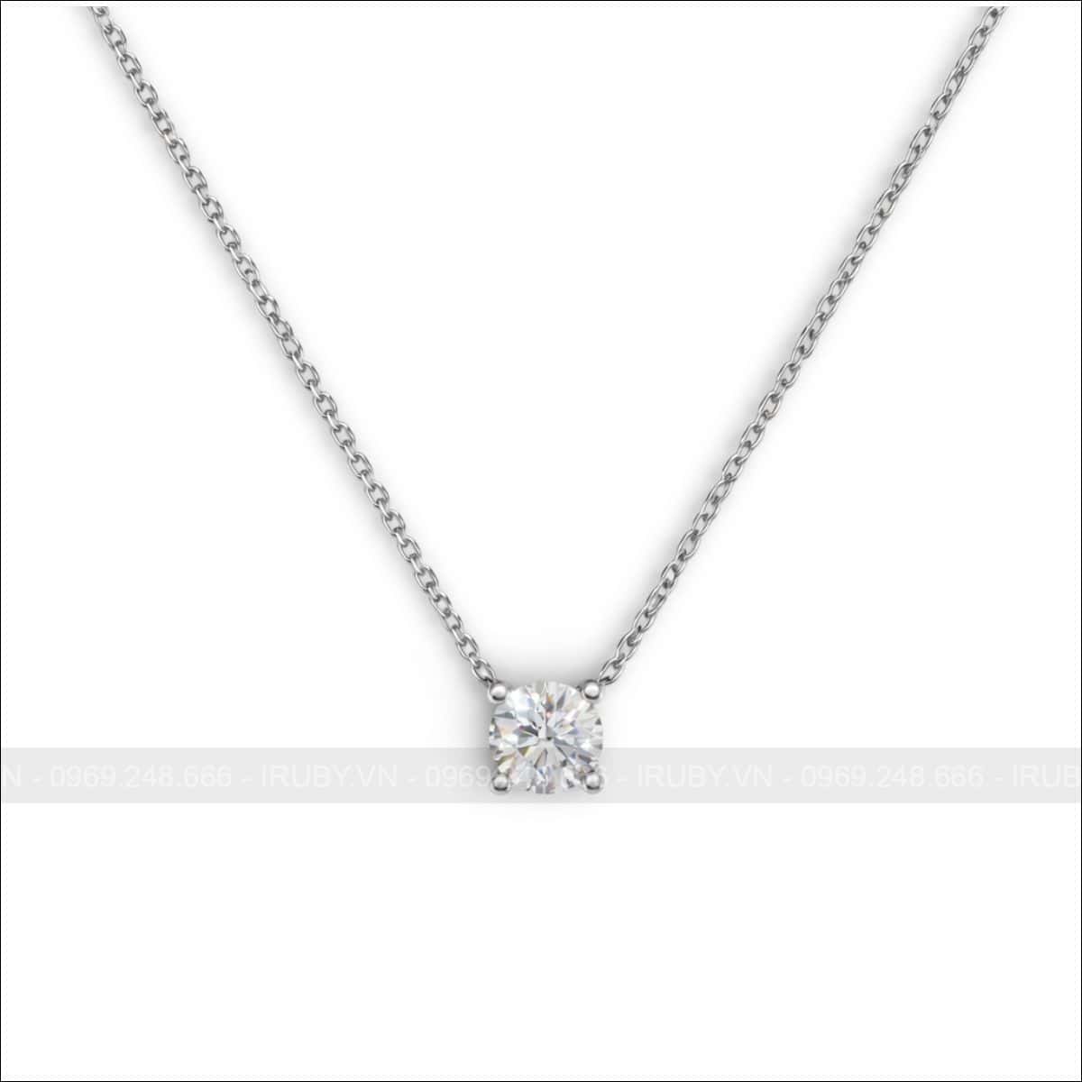 Mặt dây chuyền kim cương solitaire tối giản – IRMDKC 039