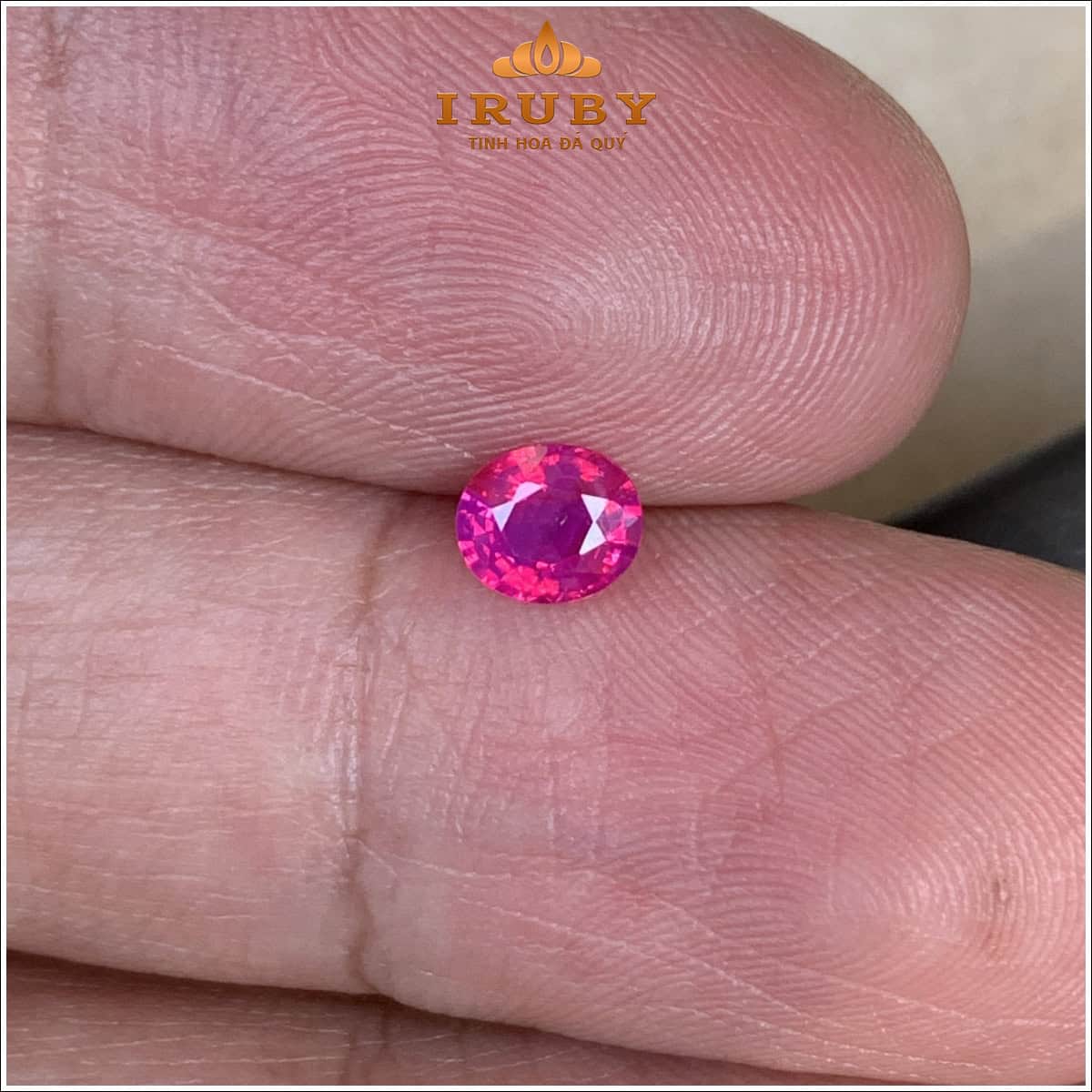 Viên Ruby facet đồng đỏ hồng 0,69ct - Luc Yen Ruby - IRRF26 2631206 ảnh 5