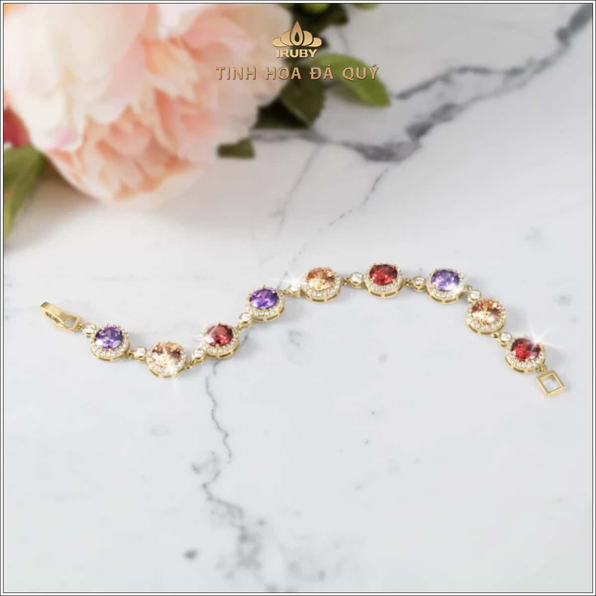 Vòng tay Spinel mang năng lượng của sự tái sinh đầy sức sống