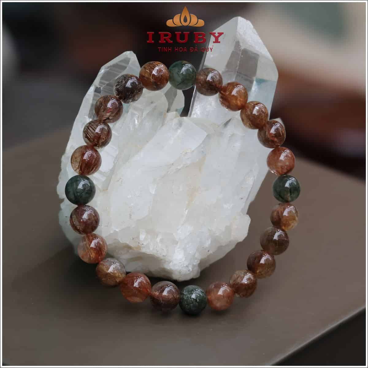 Vòng tay Thạch Anh Tóc đa sắc 8mm – IRPT 2635408