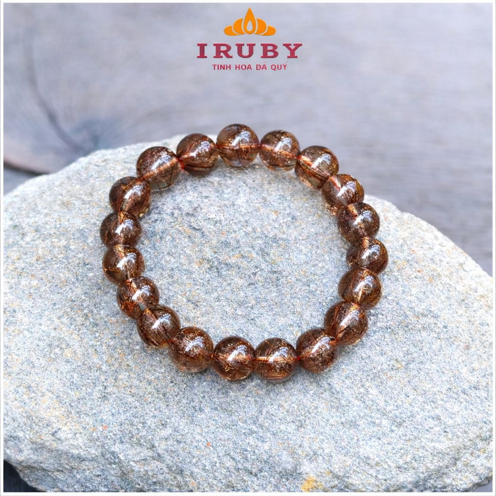 Vòng tay Thạch Anh Tóc nâu đậm 10ly – IRPT 26386010
