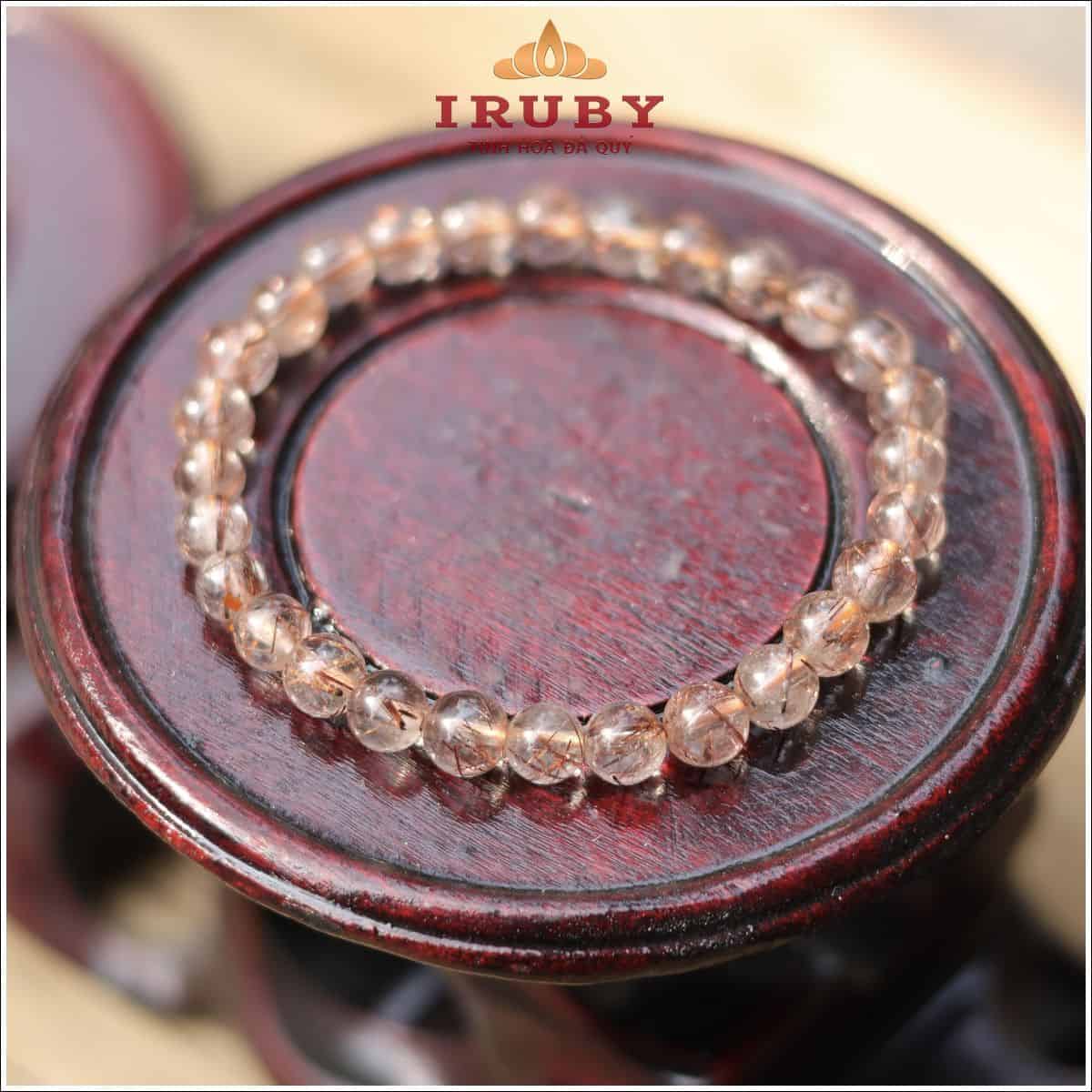 Vòng tay Thạch Anh Tóc nâu trong 6,5mm – IRPT 26321665