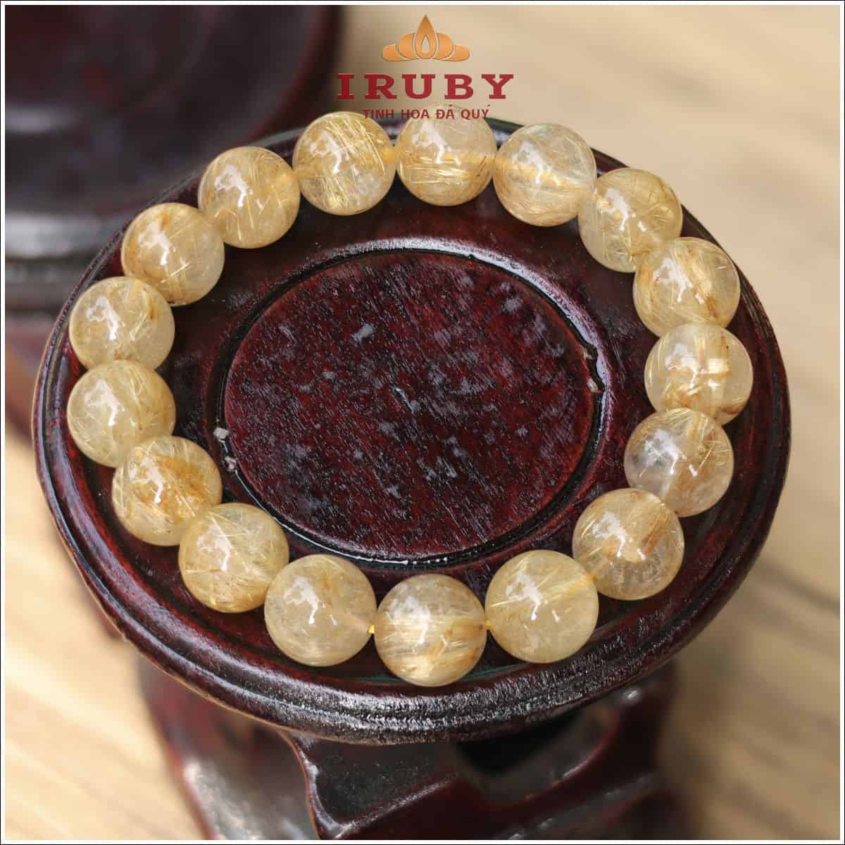 Vòng tay Thạch Anh Tóc vàng 12,6mm – IRPT 2632840126